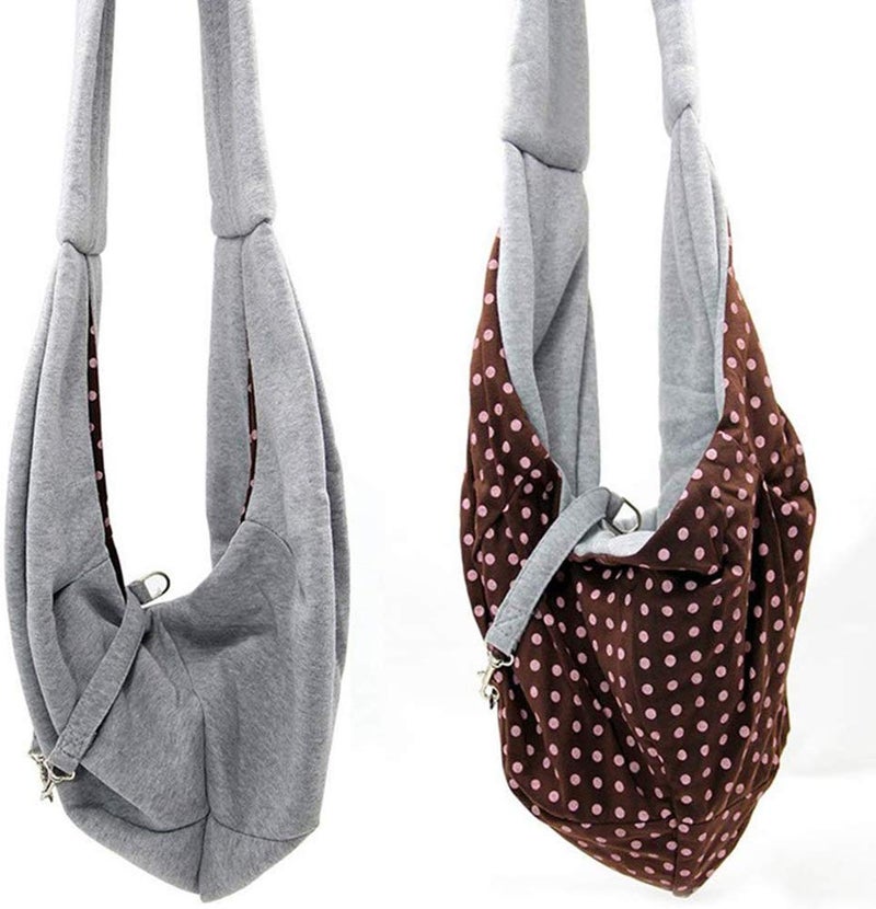 Grtdrm Pet Sling Carrier Bag Travel Tote for Cats Dogs, Up to 16 lbs (Gray) - Image 1